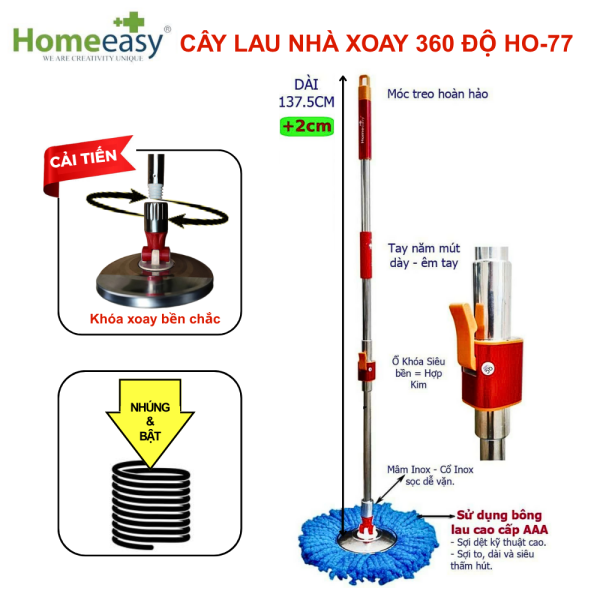 Cây lau nhà 360 độ HO-77
